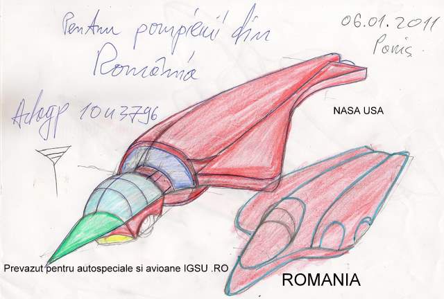 Doua schite pentru proiect avioane si masini pentru pompierii din Romania si